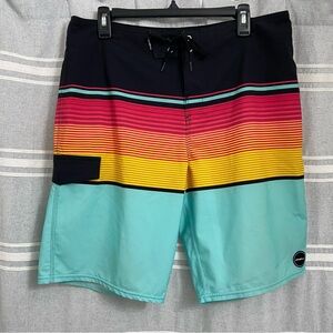 O'Neill / Men's Striped Board Shorts Size 34